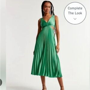Giselle Pleated Cutout Maxi Dress